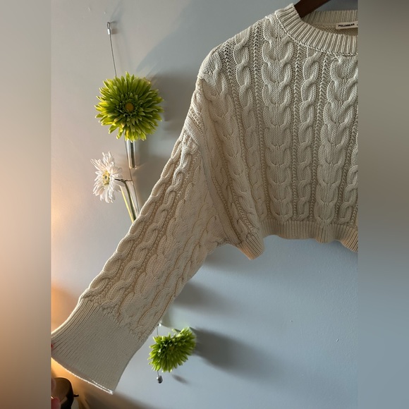 Pull&Bear | Cable Knit Crop Sweater - Picture 11 of 11